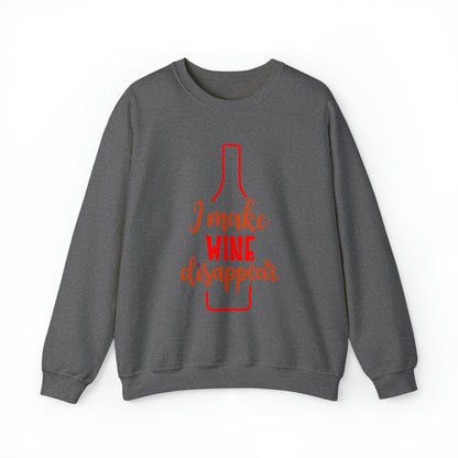 I_make_wine_disappear Crewneck Sweatshirt