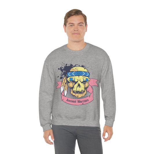 Ancient Warrior Skull Chief Crewneck Sweatshirt