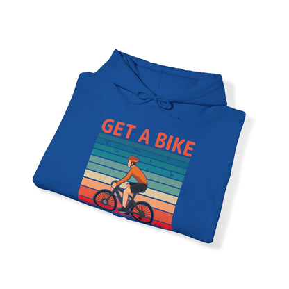 Get a bike and get a life vintage Hoodie