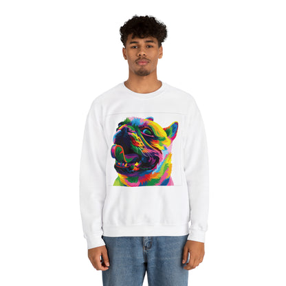 Colorful Dog Crewneck Sweatshirt