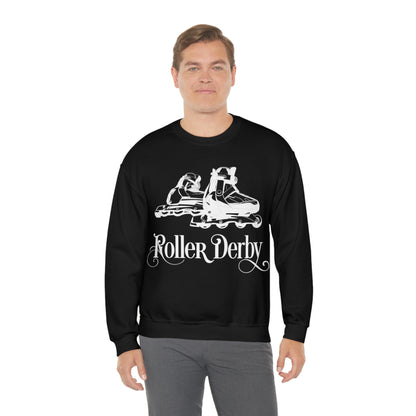 Roller_Derby Crewneck Sweatshirt