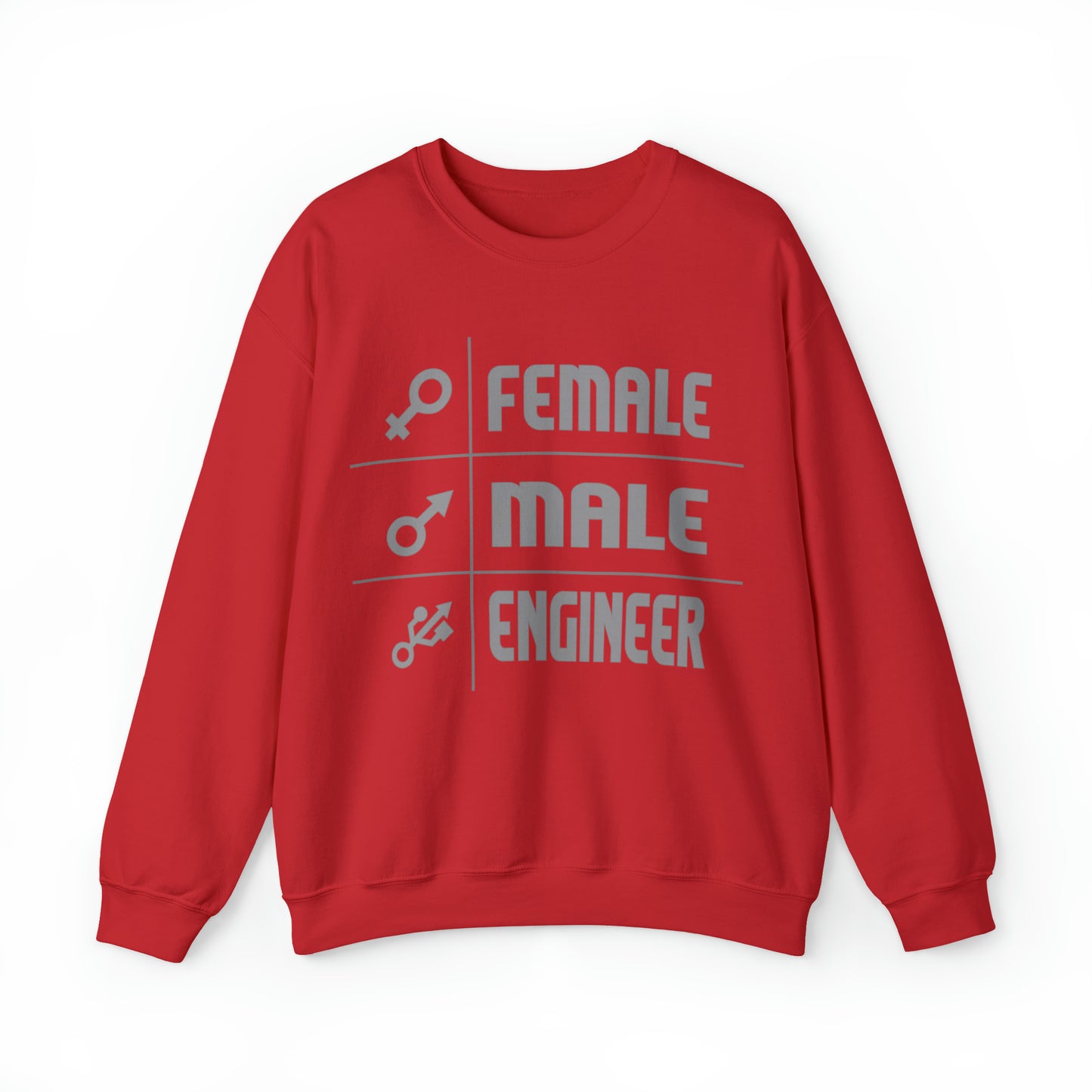 Female - male- engineer Crewneck Sweatshirt