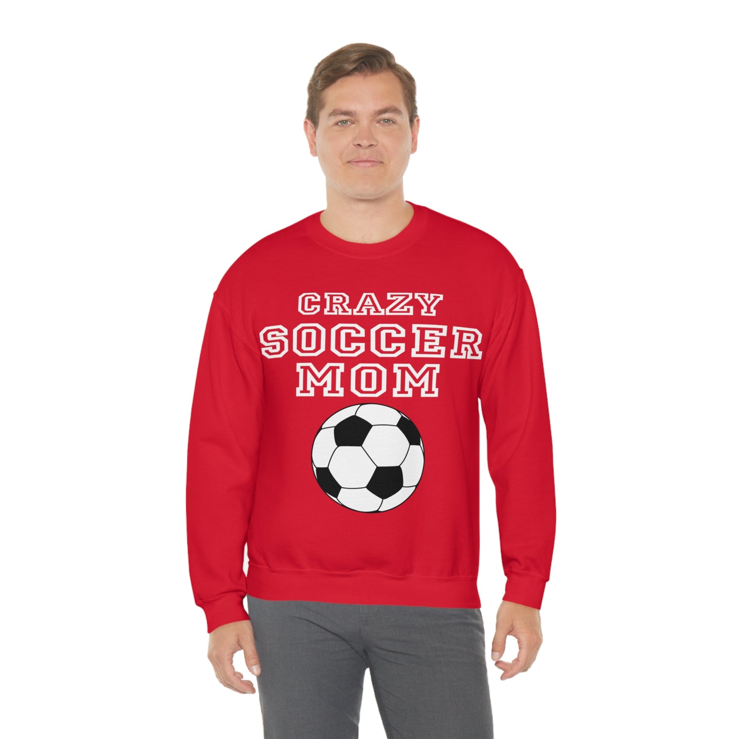 Crazy soccer mom Crewneck Sweatshirt