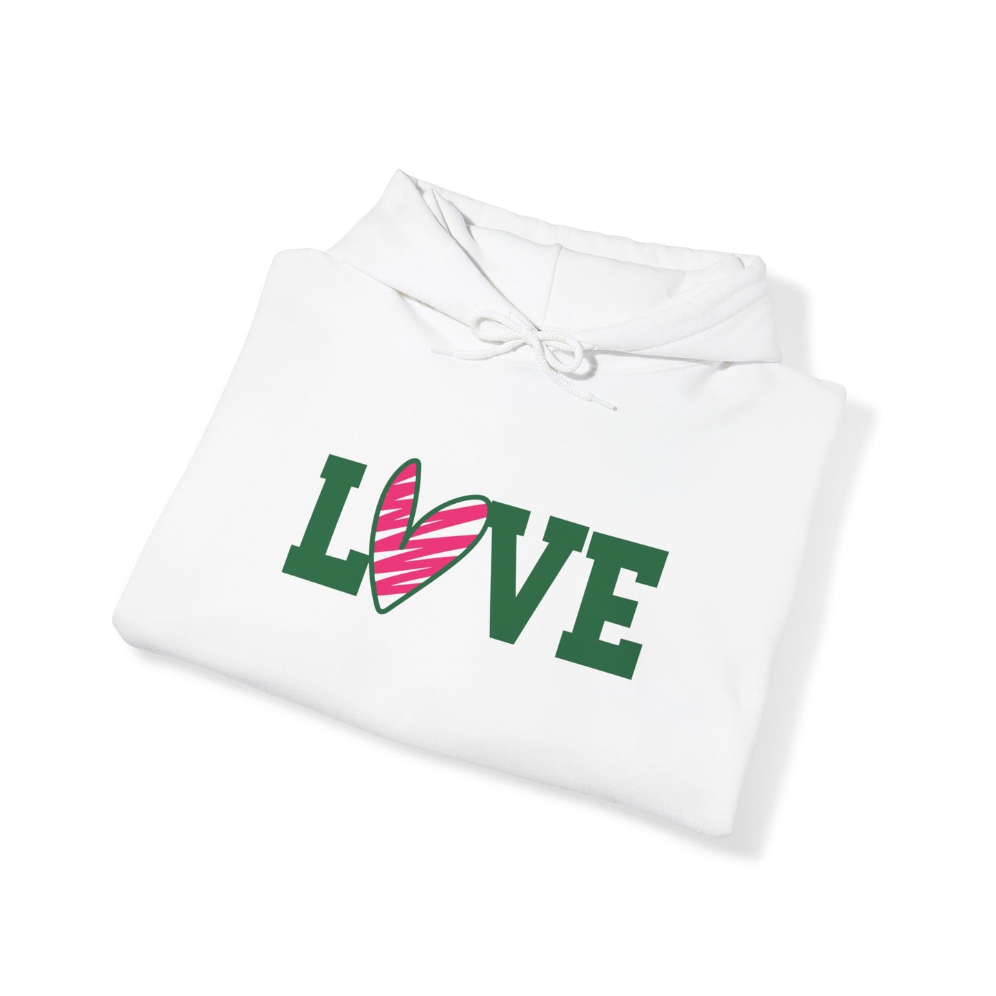 Love stripped heart Hoodie