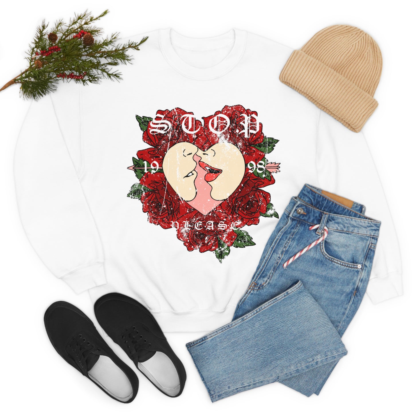 Passion With one Kiss Crewneck Sweatshirt