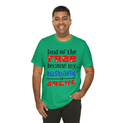 U.S.A the Land of the free Husband T-Shirt