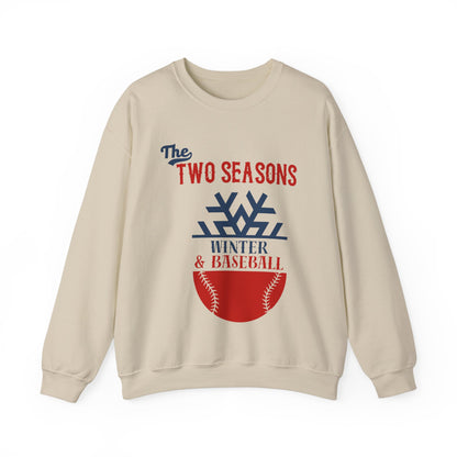 Two Seasons Winter & Baseball Crewneck Sweatshirt