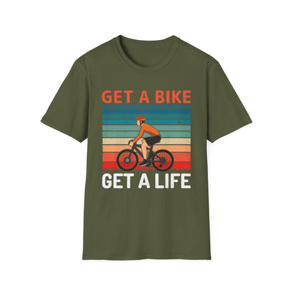 Get a bike and get a life vintage T-Shirt