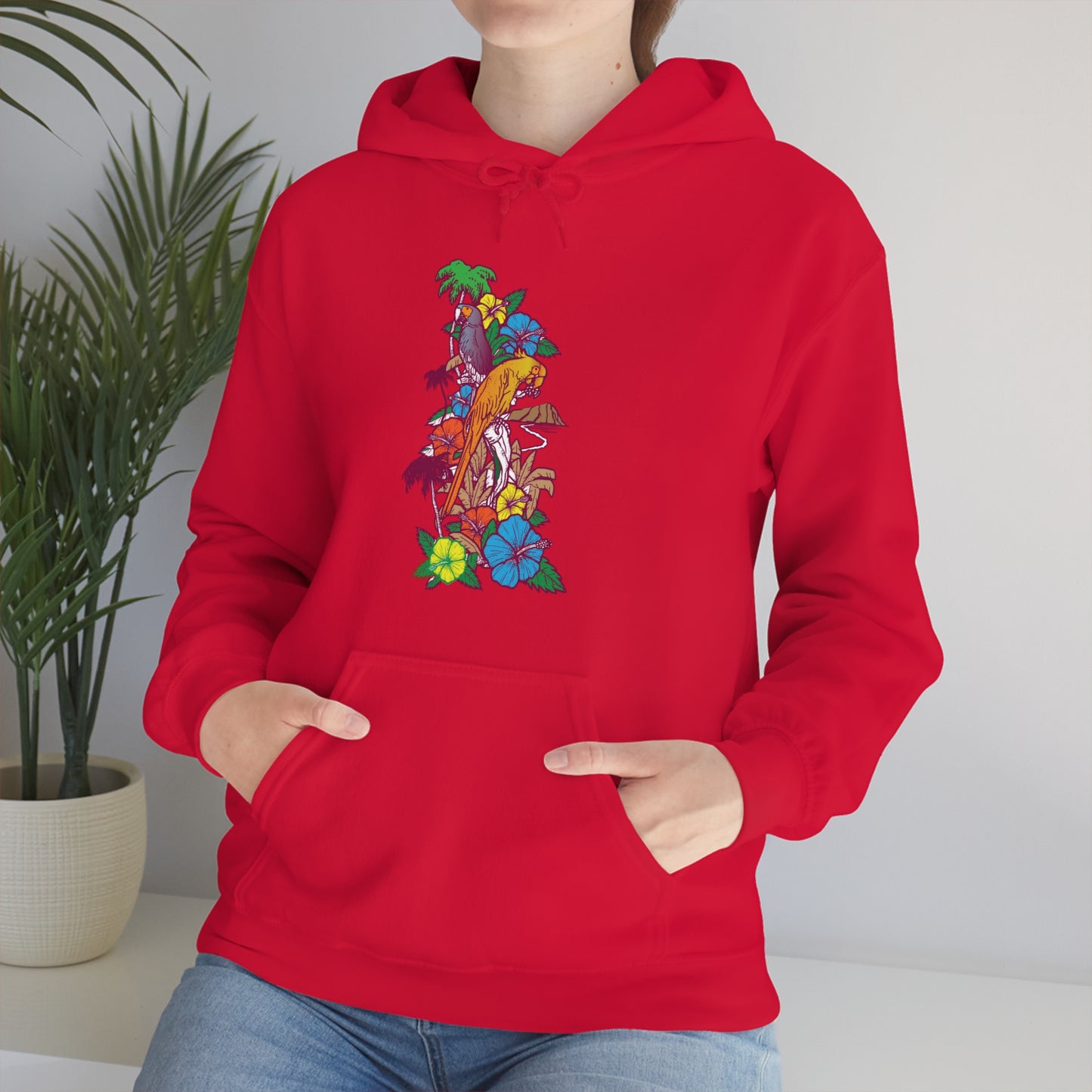 Parrot Jungle Floral Hoodie