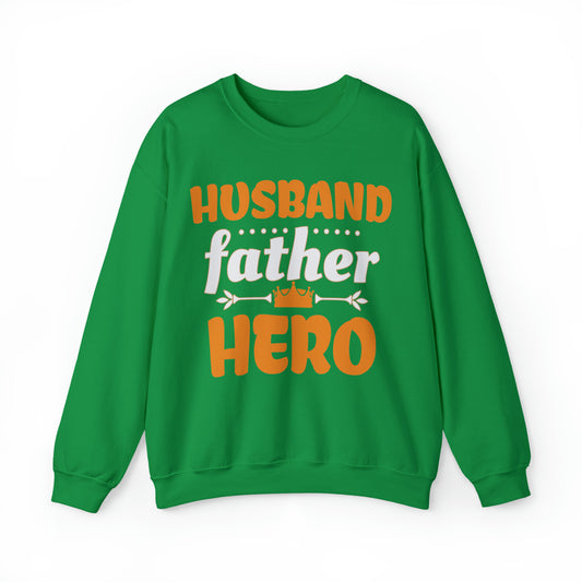 Husband Father Hero Crewneck Sweatshirt