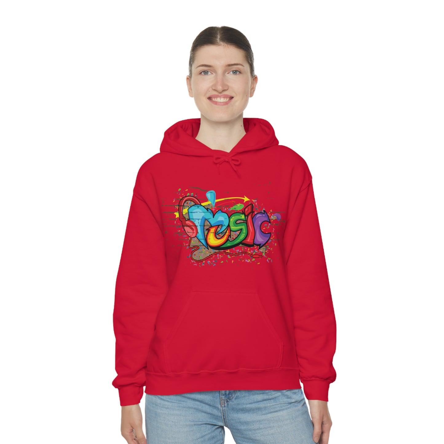 Music colorful graffiti Hoodie