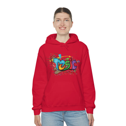 Music colorful graffiti Hoodie