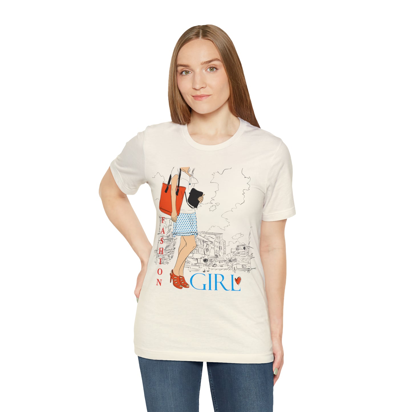 Fashion girl with a bag T-Shirt