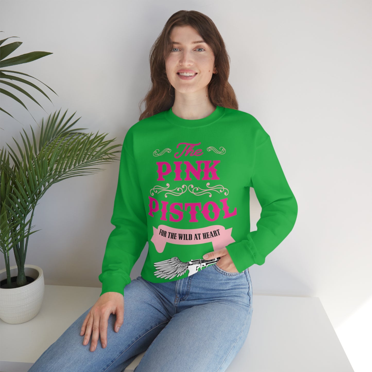 The Pink Pistol Crewneck Sweatshirt