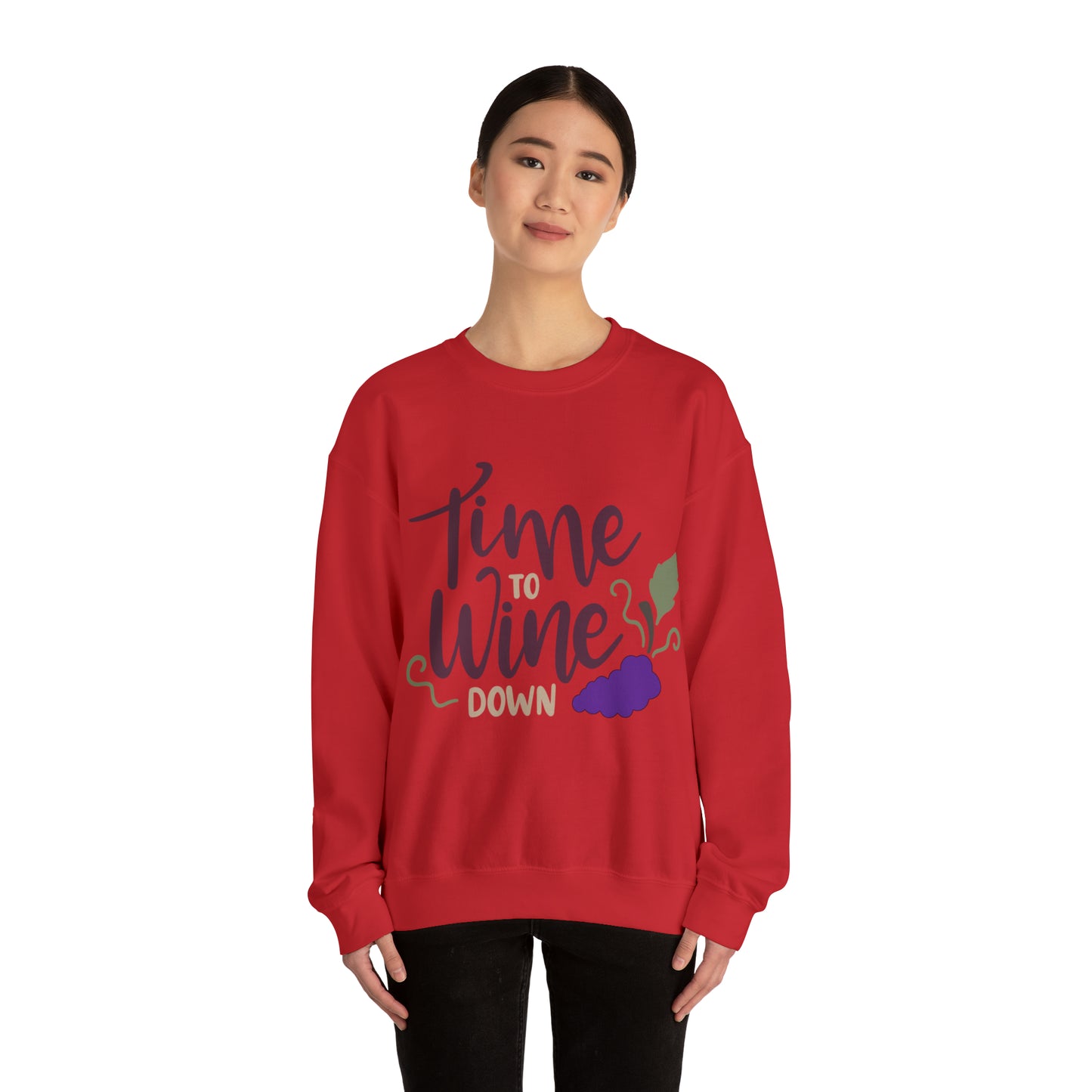 Time_to_wine_down Crewneck Sweatshirt