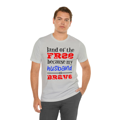 U.S.A the Land of the free Husband T-Shirt