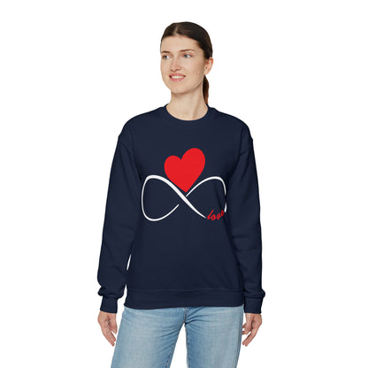 Love Infinity Heart Crewneck Sweatshirt