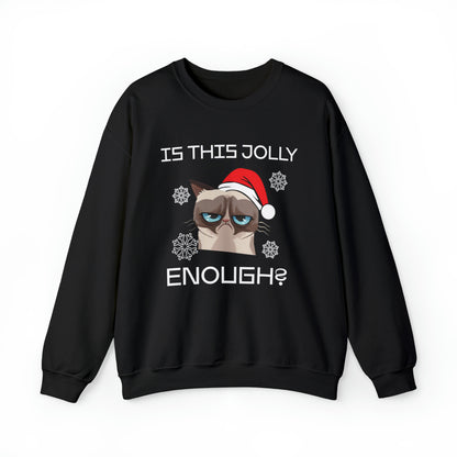 Is This Jolly Enough Christmas Crewneck Sweatshirt