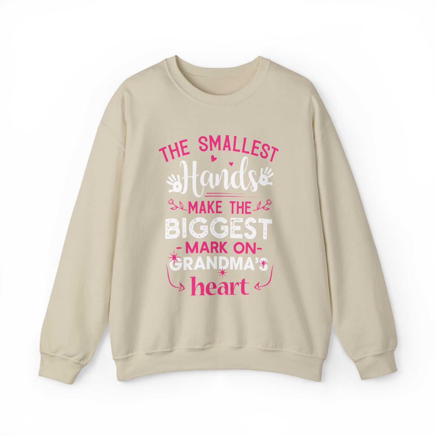 Biggest mark on grandmas heart Crewneck Sweatshirt