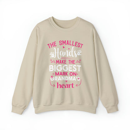 Biggest mark on grandmas heart Crewneck Sweatshirt