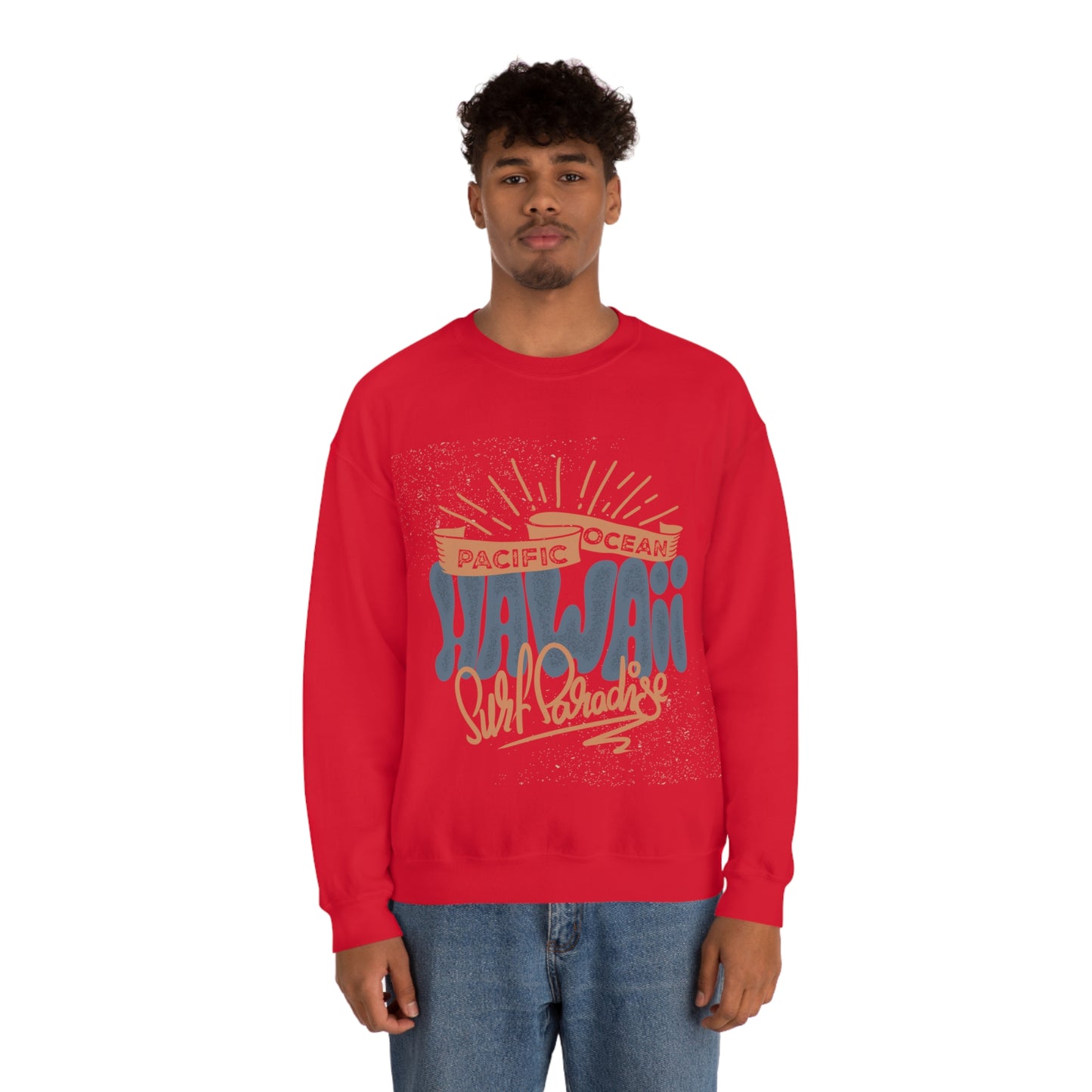 Hawaii Surf Paradise Crewneck Sweatshirt