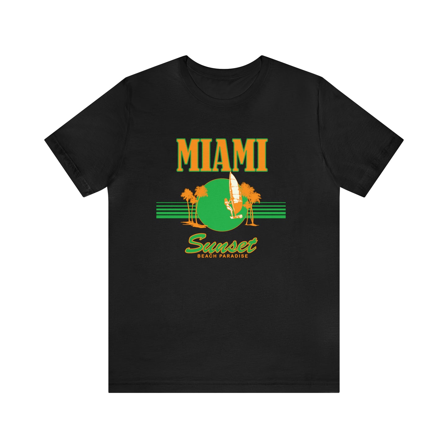 Miami Sunset Beach Paradise T-Shirt