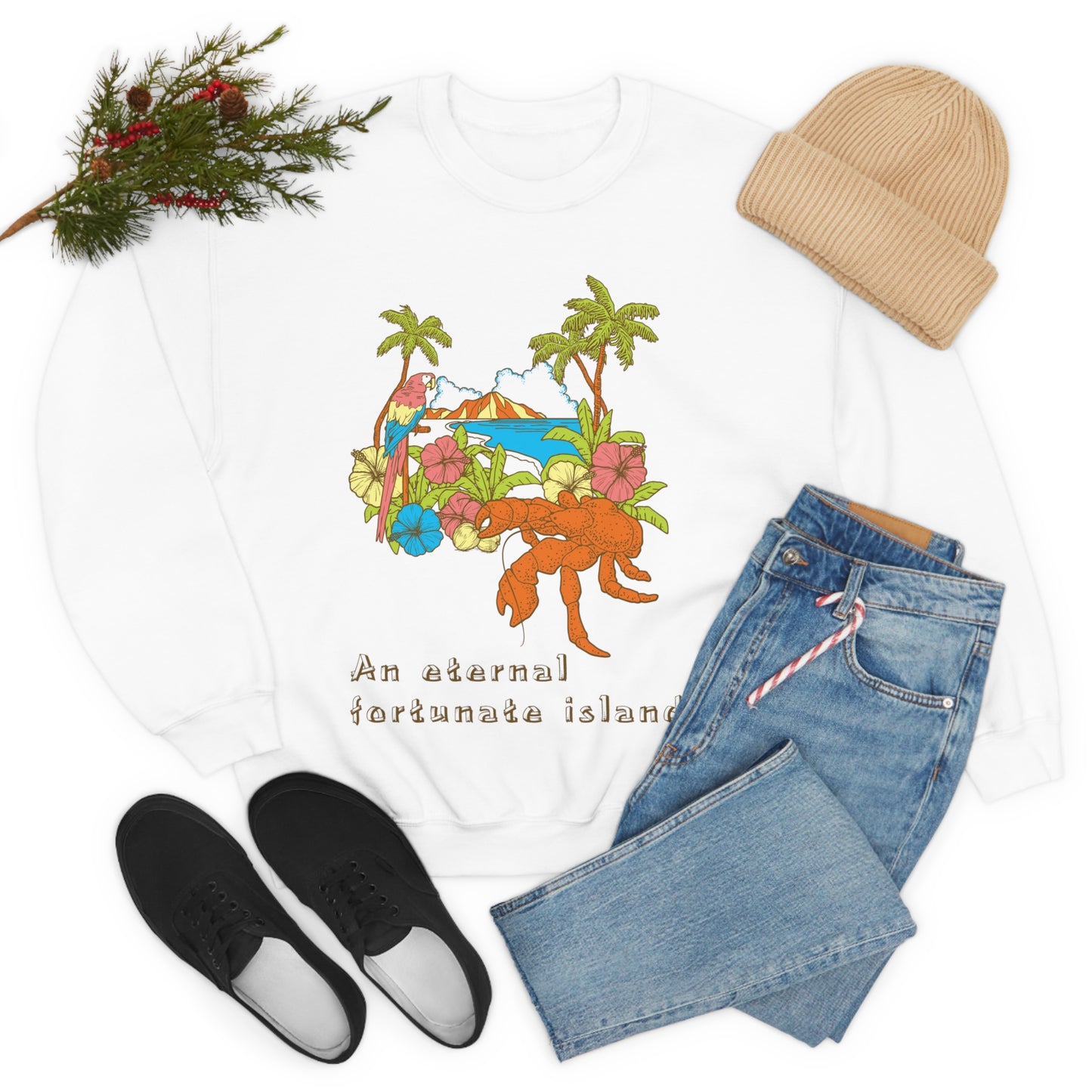 An Eternal Island Crewneck Sweatshirt