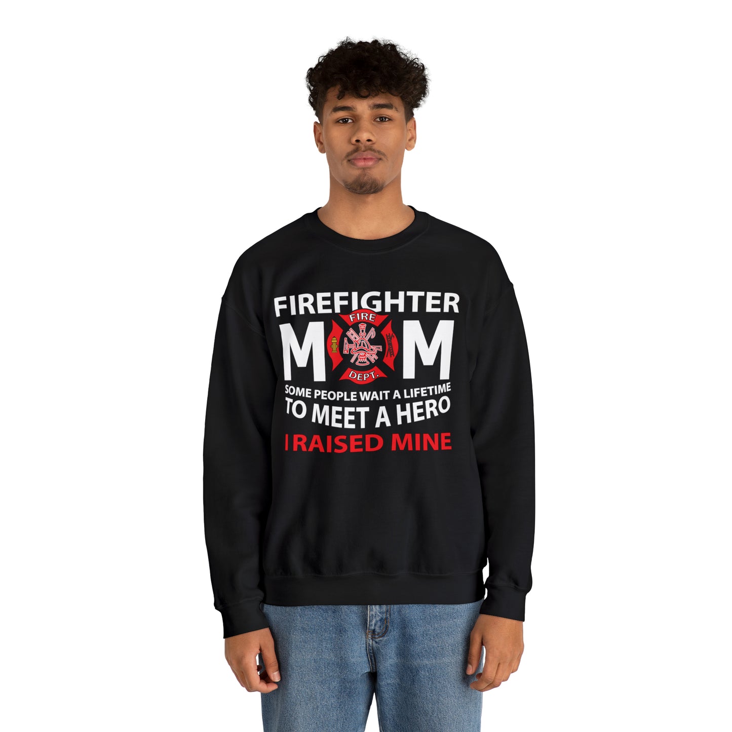 Firefighter Mom Crewneck Sweatshirt