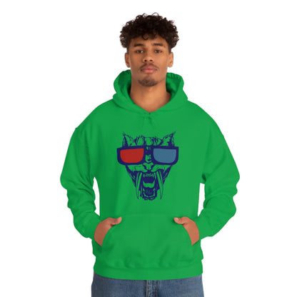 3D Glasses Tiger Hoodie