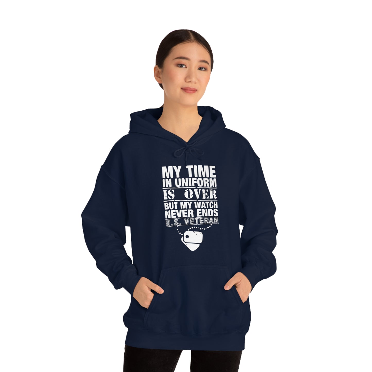 my time in uniform is over Hoodie