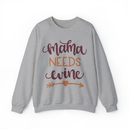 Mama_needs_wine Crewneck Sweatshirt