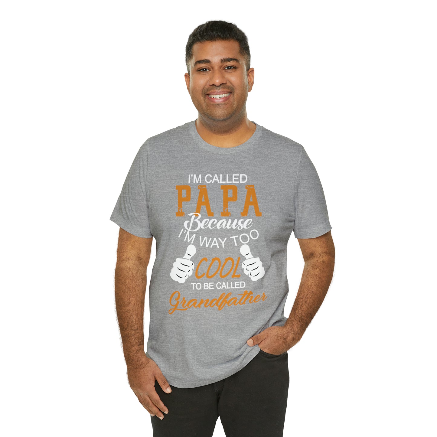 Papa Way 2 Cool to Be Called Grandfather T-Shirt