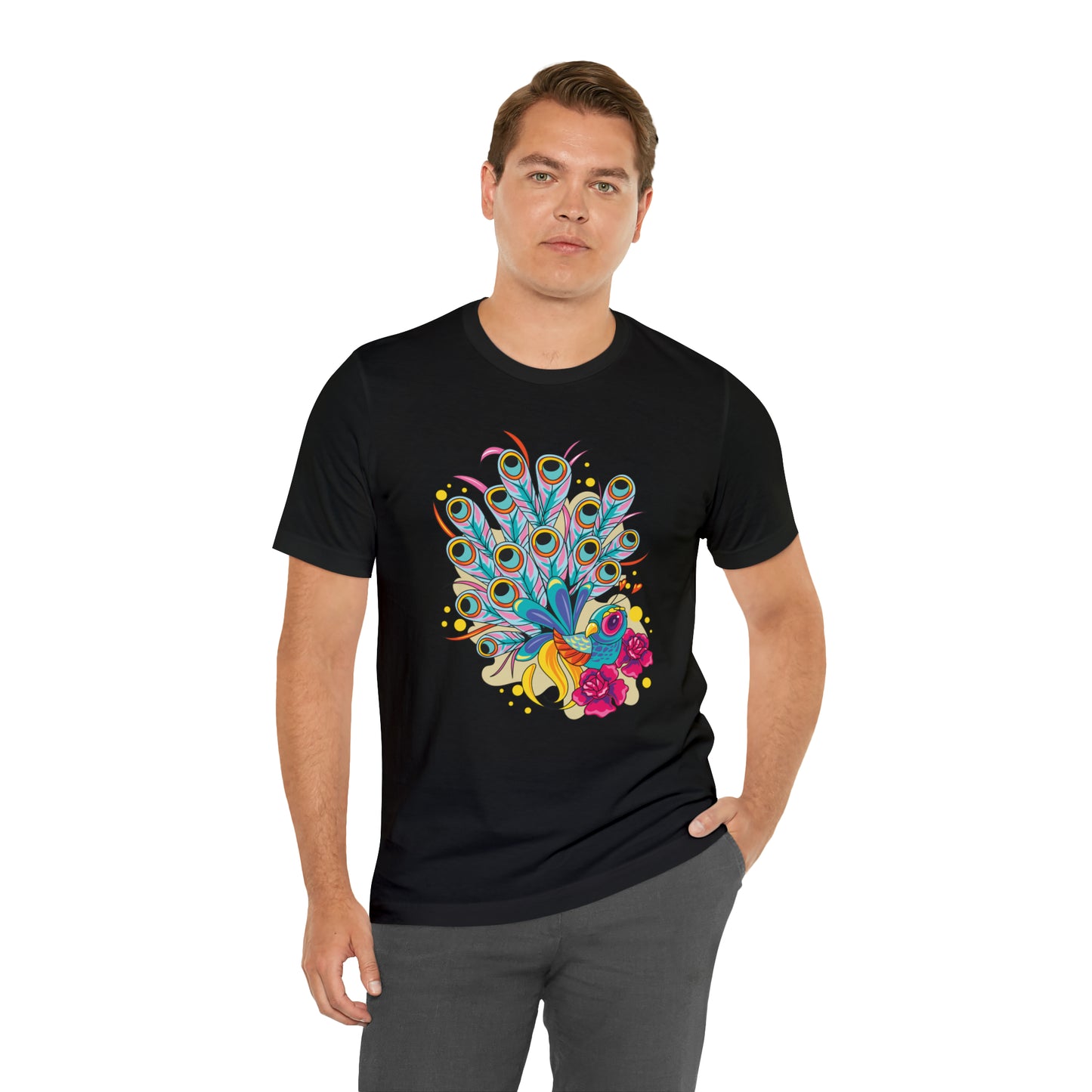 Colorful Peacock T-Shirt