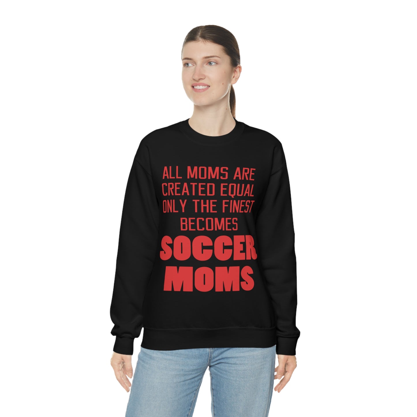 Finest soccer mom Crewneck Sweatshirt