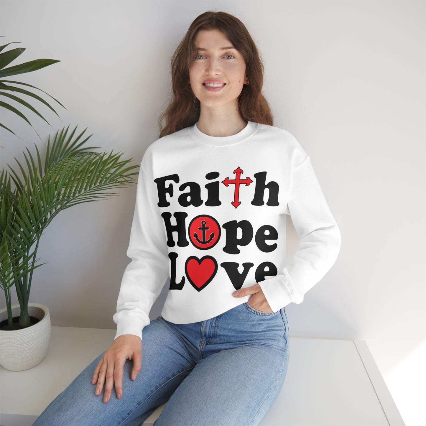 Faith Hope Love Crewneck Sweatshirt