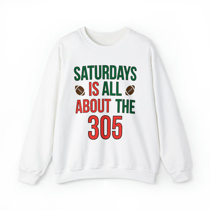 Saturdays is all about the 305 Crewneck Sweatshirt