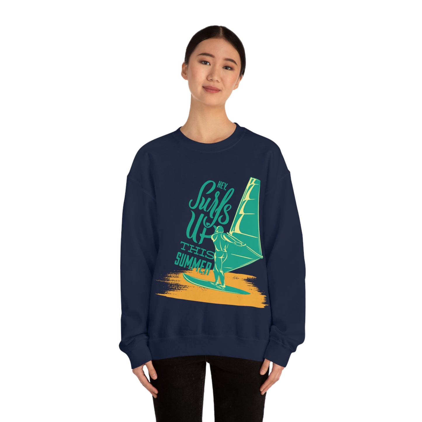 Hey Surfs Up Crewneck Sweatshirt