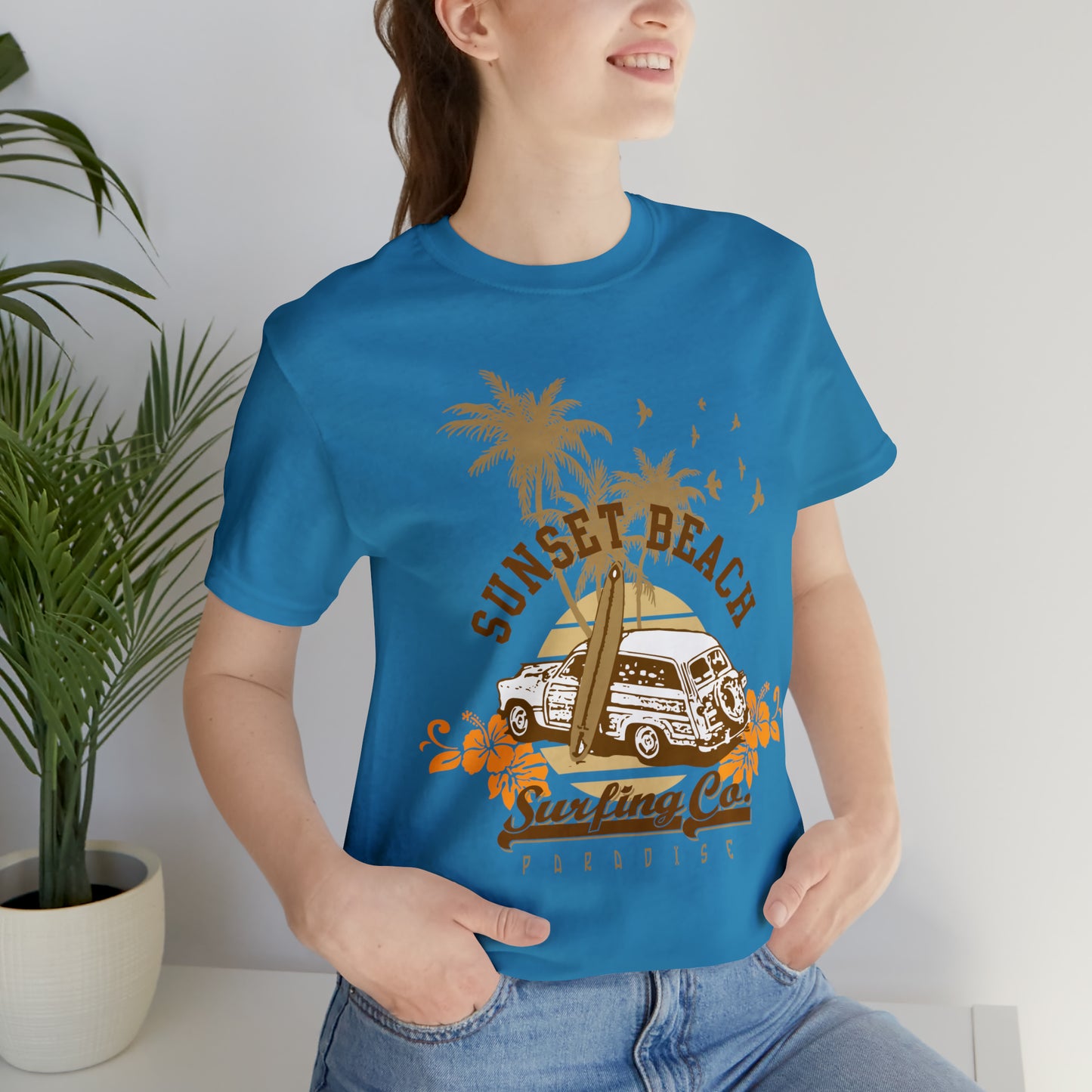 Sunset Beach Surfing Paradise T-Shirt