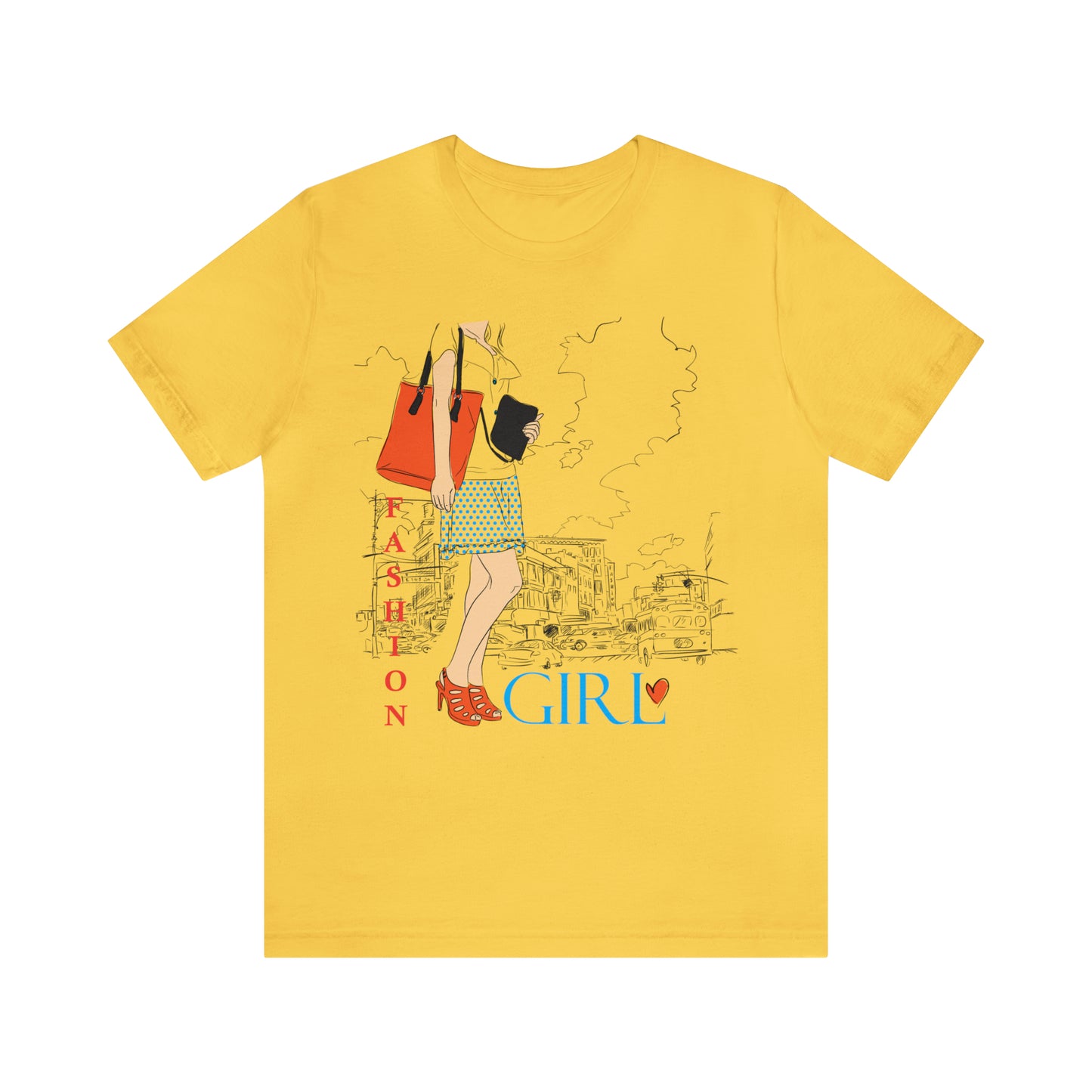 Fashion girl with a bag T-Shirt