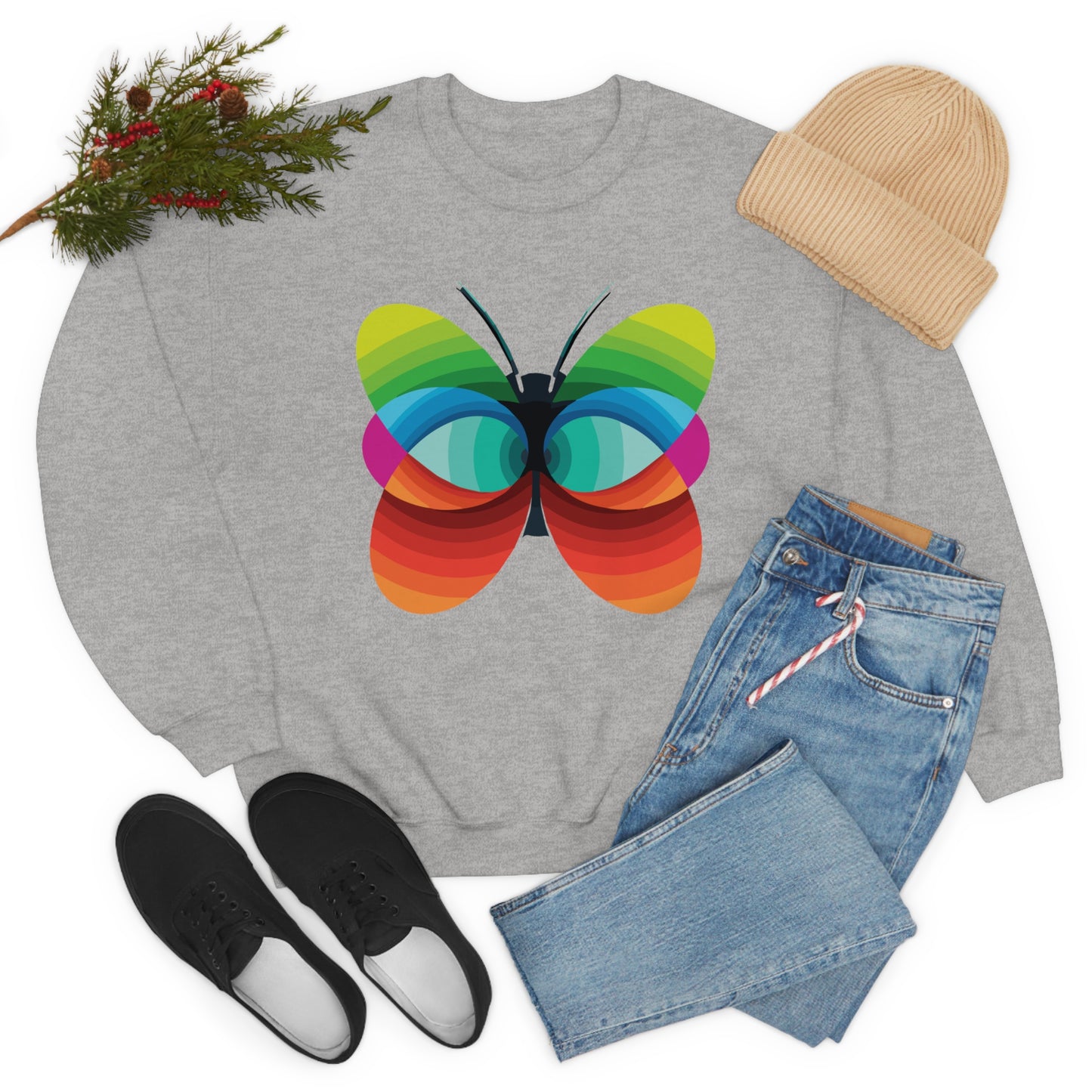 Butterfly beautiful & colorful Crewneck Sweatshirt