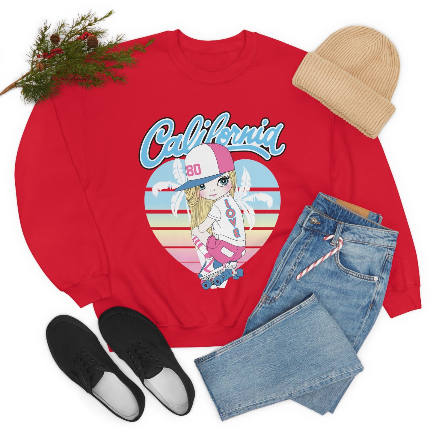 Love for California Crewneck Sweatshirt