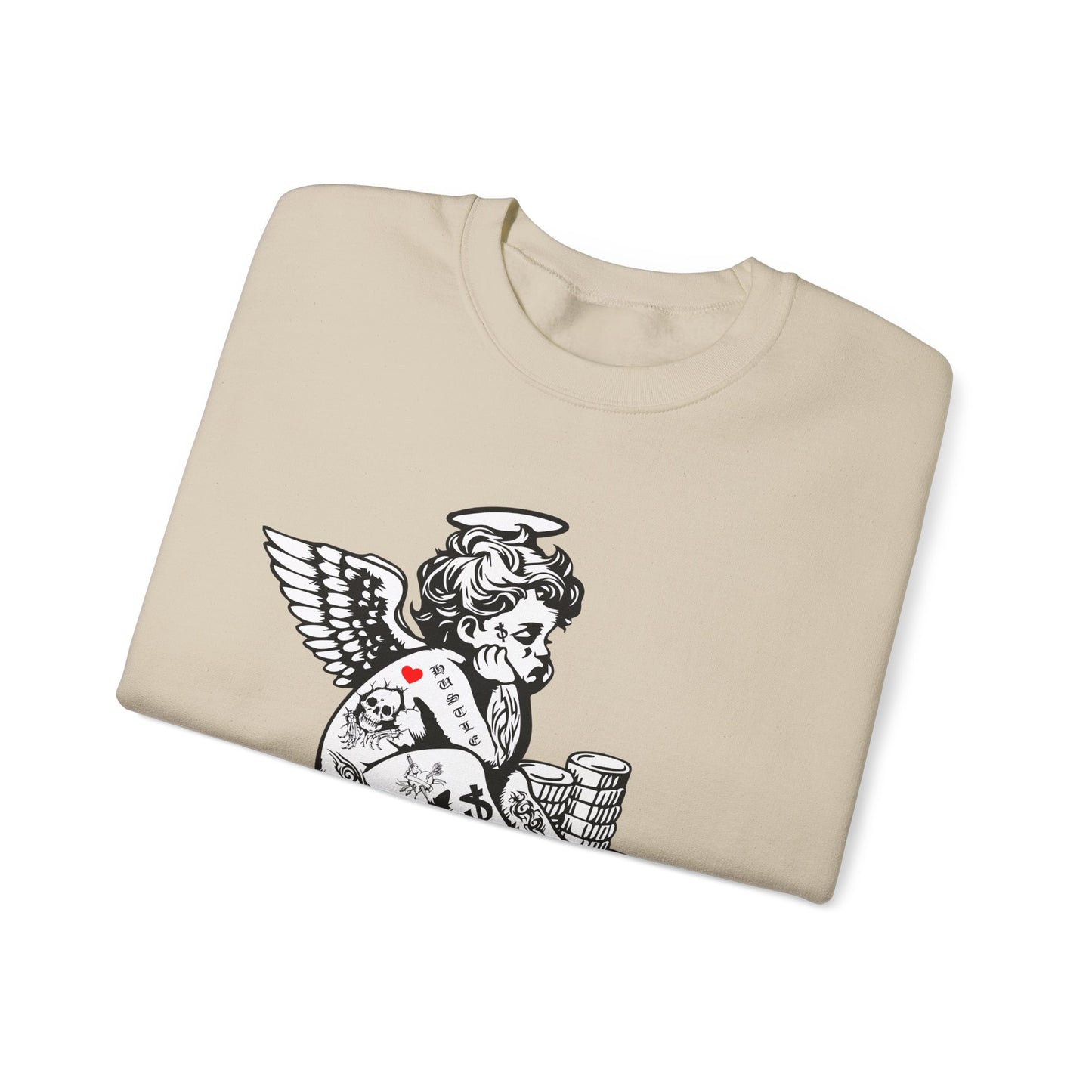 Never enough hustler angel Crewneck Sweatshirt