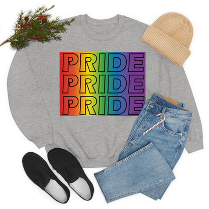 Pride Pride Pride Crewneck Sweatshirt