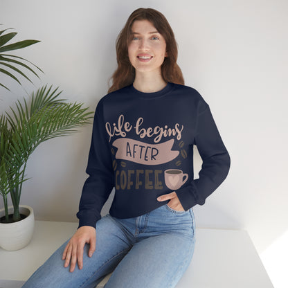 Life_begins_after_coffee Crewneck Sweatshirt