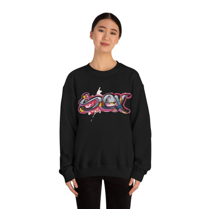 Sex colorful graffiti Crewneck Sweatshirt