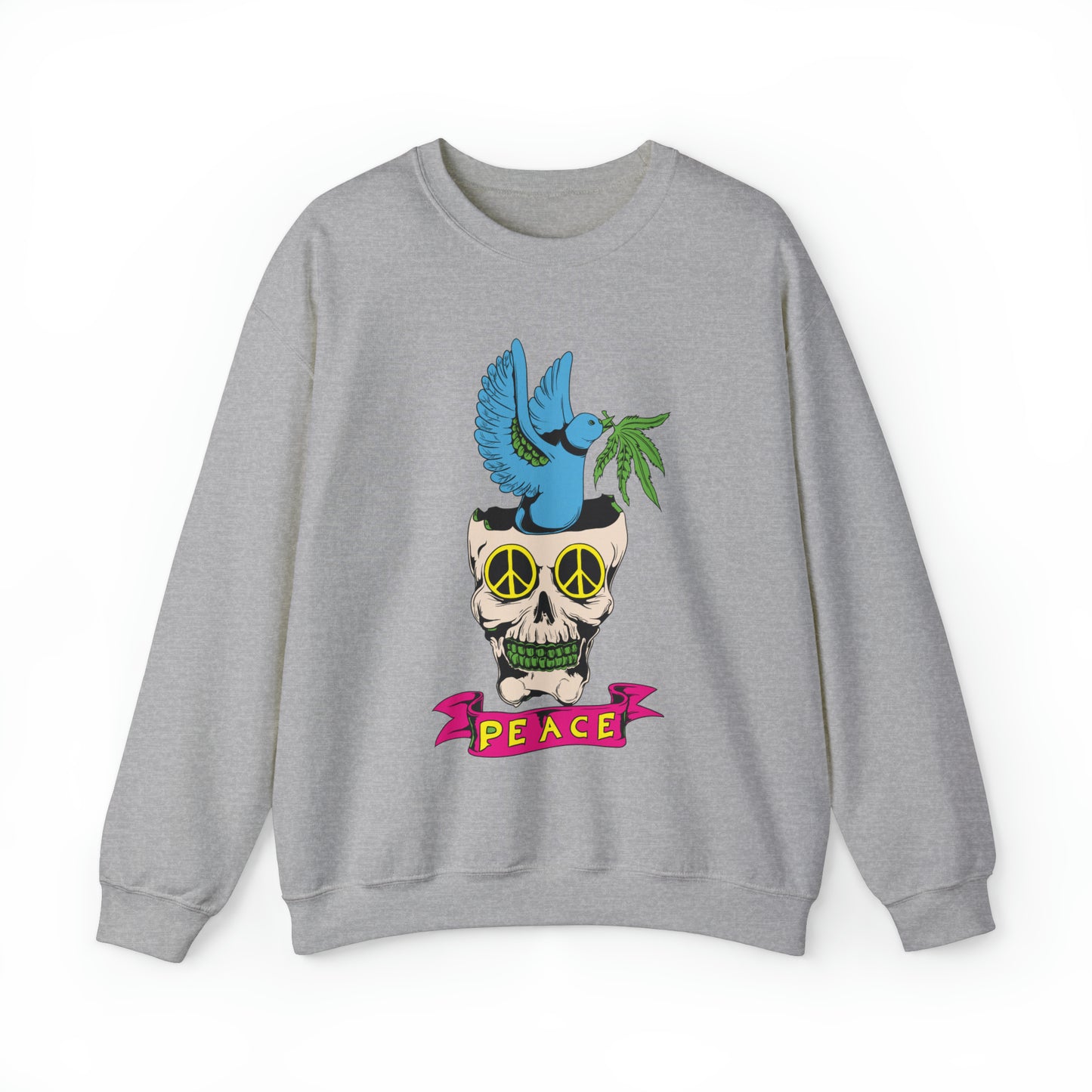 Peace Hippie Bird Crewneck Sweatshirt