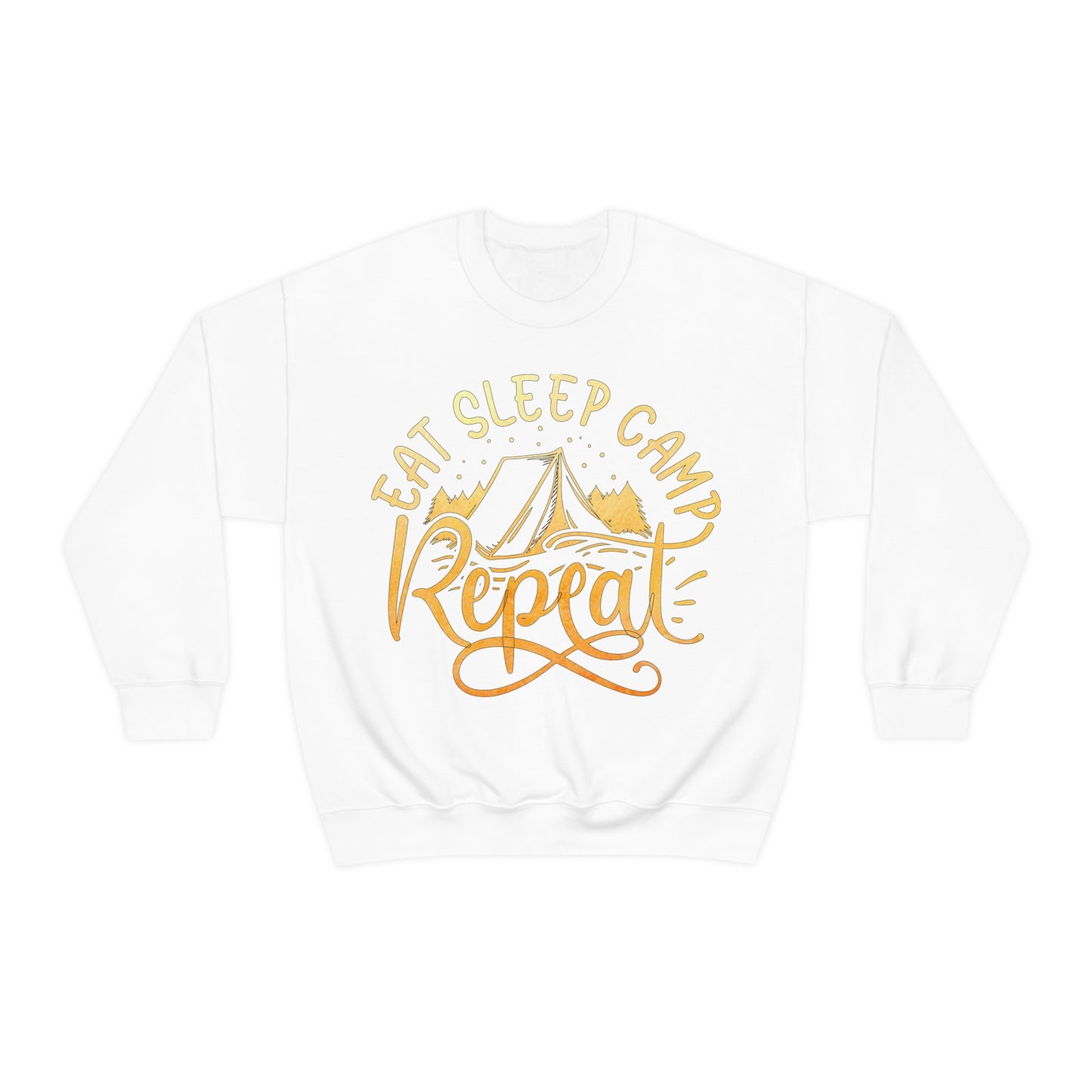 Eat Sleep Camp Repeat Crewneck Sweatshirt