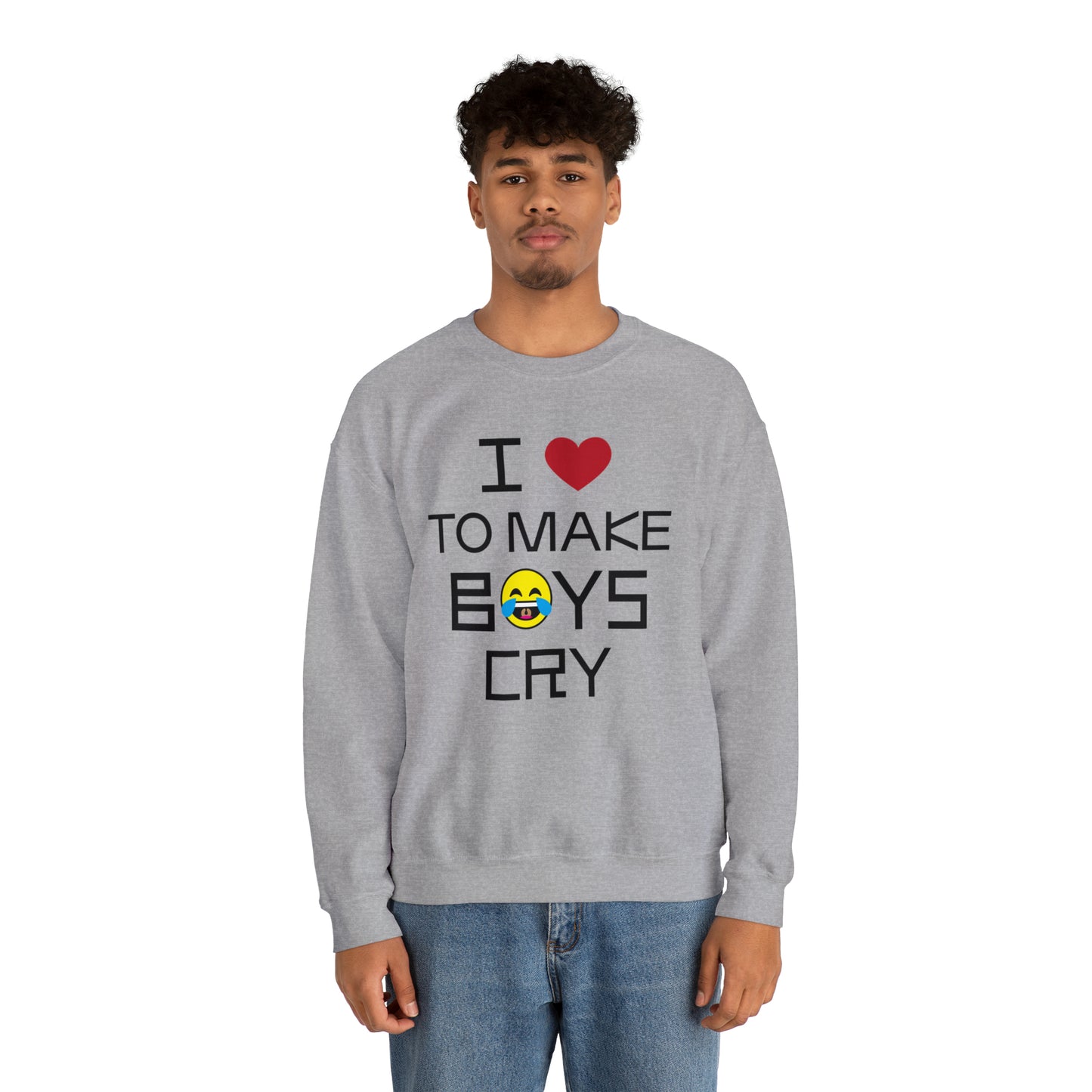 Love to make boys cry Crewneck Sweatshirt