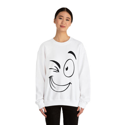 Winked eye face Crewneck Sweatshirt