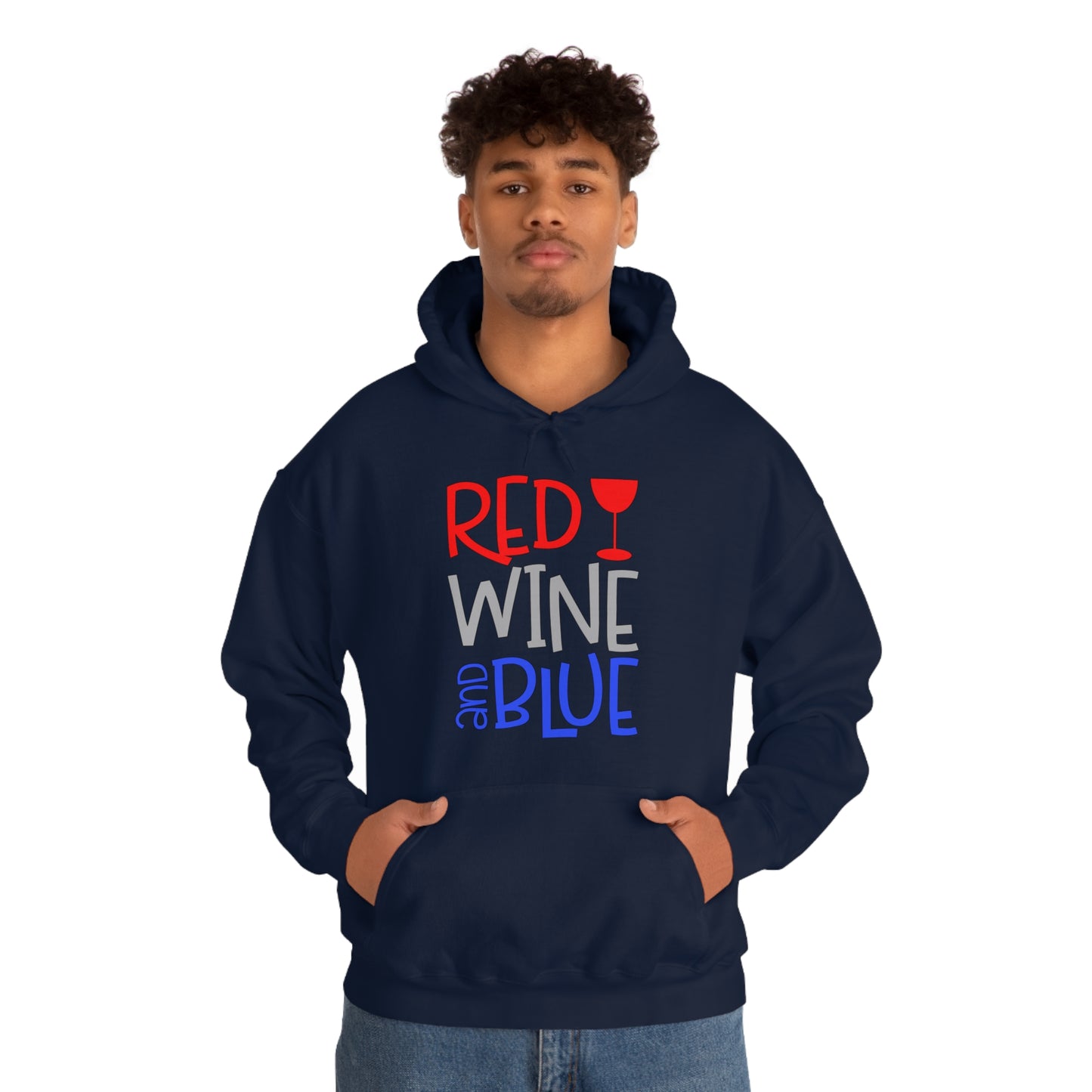 Red Wine Blue Hoodie